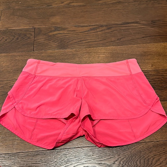 Lululemon. Speed up, pink, women’s shorts with liner. EUC. - Picture 1 of 3